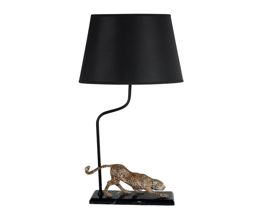 Cheetah bordslampa svart