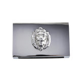 Lejon tändsticksaskfodral silver