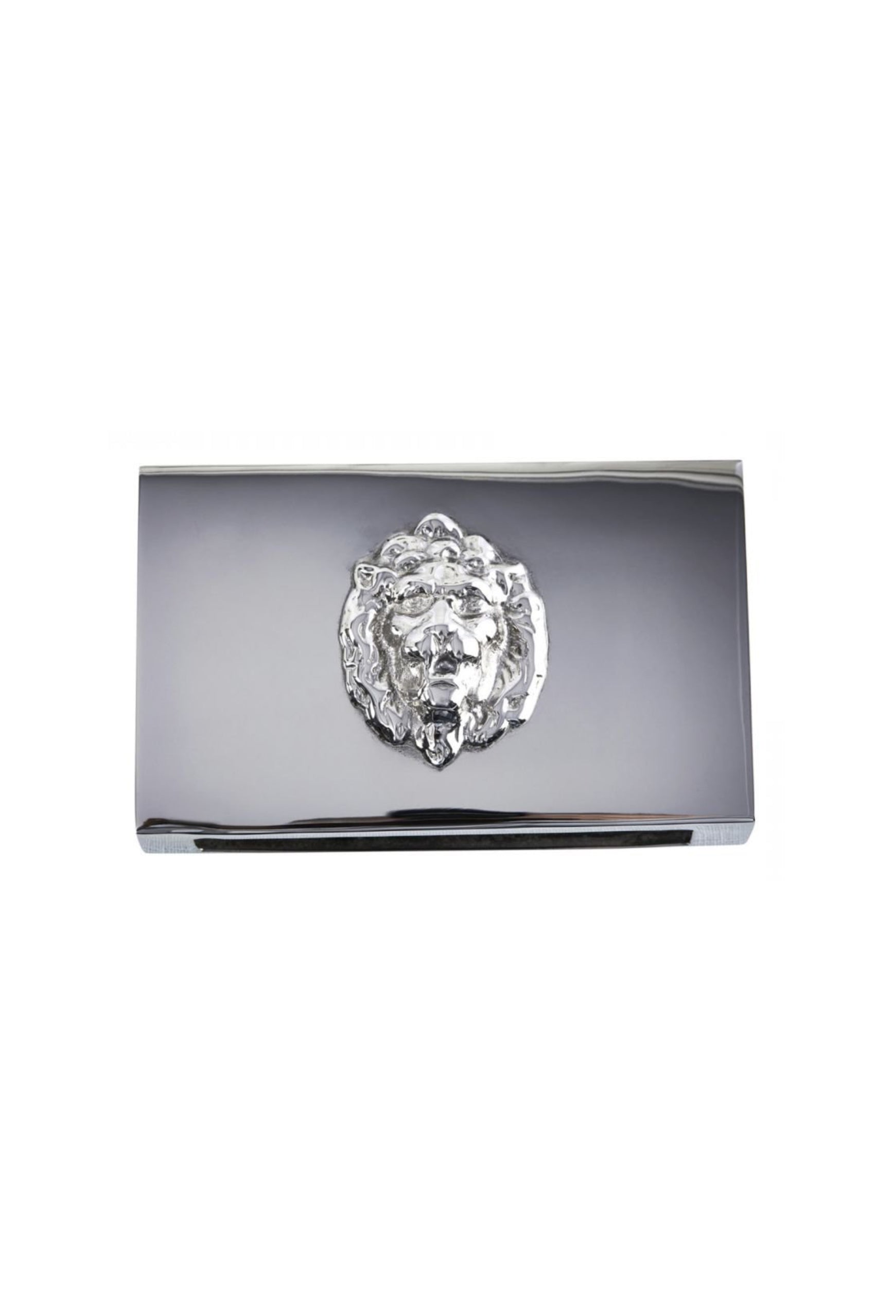 Lejon tändsticksaskfodral silver