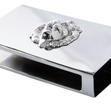 Lejon tändsticksaskfodral silver