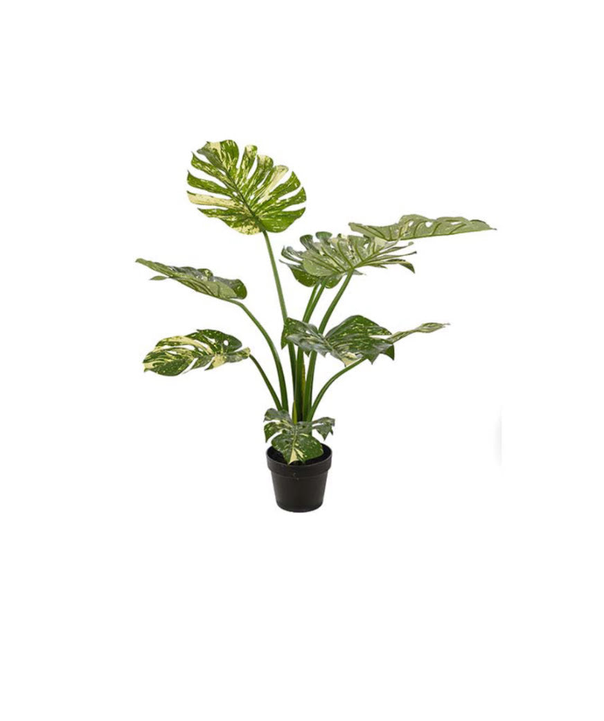 Monstera konstväxt grön