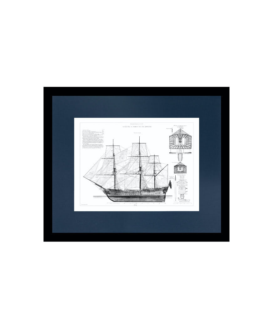 Exklusiv tavla Royal Fortune Ship Drawing